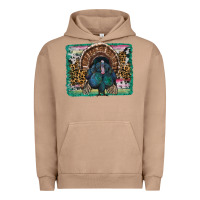 Pigment Burro thanksgiving turkey with background Urban Hoodie - RanaPortraitStore