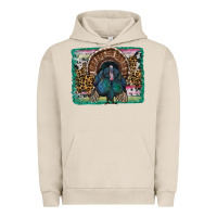 Pigment French Oak thanksgiving turkey with background Urban Hoodie - RanaPortraitStore