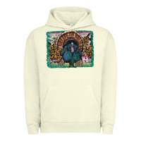 Pigment Pistachio thanksgiving turkey with background Urban Hoodie - RanaPortraitStore