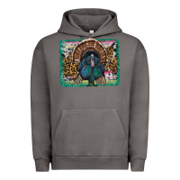 Pigment Tornado thanksgiving turkey with background Urban Hoodie - RanaPortraitStore