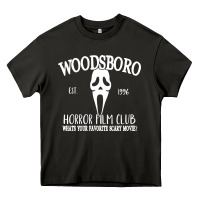 Woodsboro Horror Film Club Scream Heavy Core Tee | Teevron