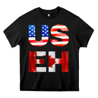 Black america canada Heavy Core Tee - linhVisuals