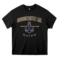 Black cobbosseecontee lake me pullover hoodie Heavy Core Tee - linhVisuals