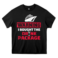 Black cruise drinking package t shirt Heavy Core Tee - linhVisuals