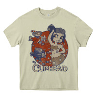 Mossy cuphead cala maria airplane attack t shirt Heavy Core Tee - linhVisuals