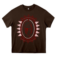 Chocolate Brown Union College Heavy Core Tee - linhVisuals