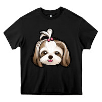Black shih tzu Heavy Core Tee - Jasminsmagicworld