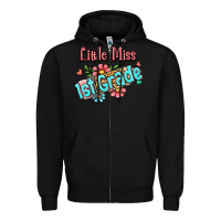 Black little miss first grade Zipper Hoodie - Jasminsmagicworld
