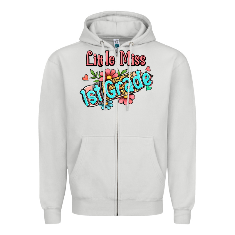Little Miss First Grade Zipper Hoodie by Jasminsmagicworld | Teevron