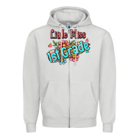 Dove Grey little miss first grade Zipper Hoodie - Jasminsmagicworld