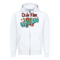 White little miss first grade Zipper Hoodie - Jasminsmagicworld