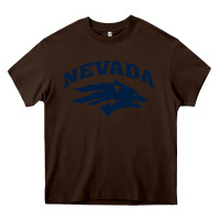 Chocolate Brown nevada wolf pack Heavy Core Tee - linhVisuals