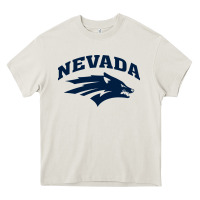 Cream nevada wolf pack Heavy Core Tee - linhVisuals