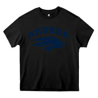 Black nevada wolf pack Heavy Core Tee - linhVisuals