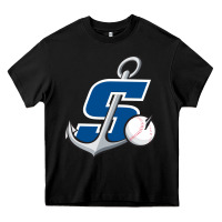 Black stockton ports baseball Heavy Core Tee - linhVisuals