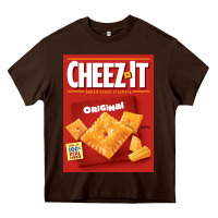 Chocolate Brown cheez it original box front sweatshirt Heavy Core Tee - linhVisuals