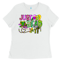 White Just Bead it Ladies Tee - CowhideDigitalArt