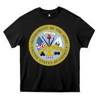 Black department of the army Heavy Core Tee - linhVisuals