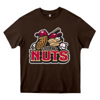 Chocolate Brown modesto nuts baseball Heavy Core Tee - linhVisuals