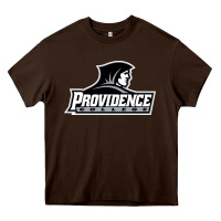 Chocolate Brown providence  friars college Heavy Core Tee - linhVisuals
