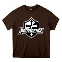 Chocolate Brown providence friars college Heavy Core Tee - linhVisuals