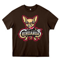 Chocolate Brown el paso chihuahuas Heavy Core Tee - linhVisuals