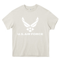 Cream us air force Heavy Core Tee - linhVisuals