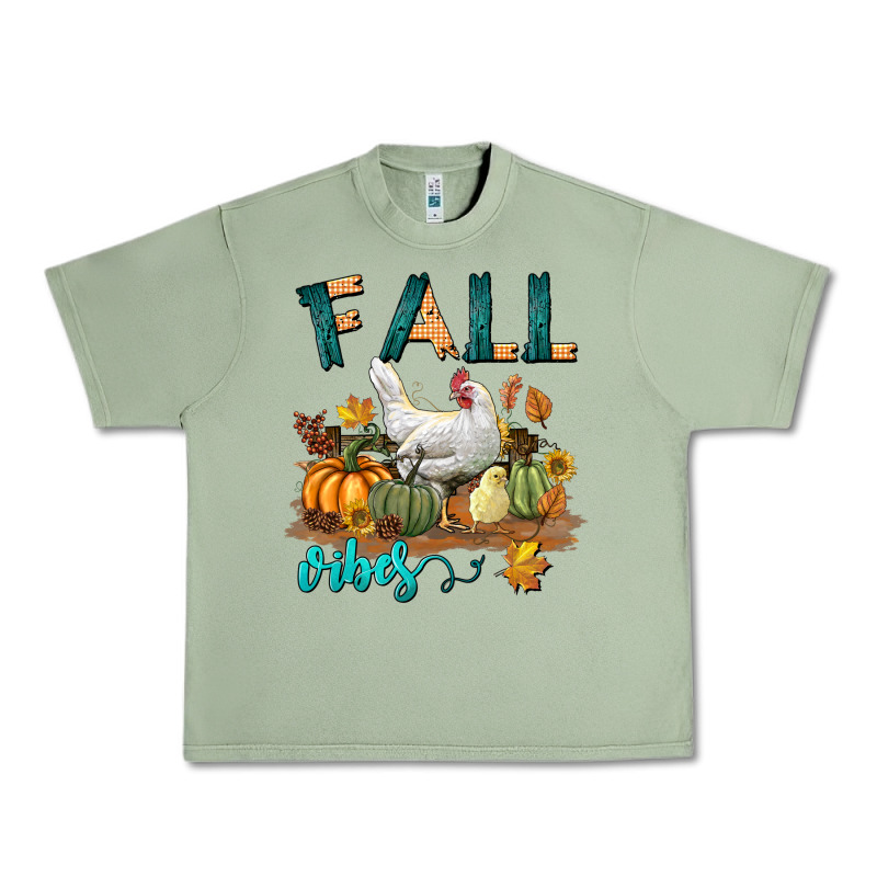 Fall Vibes Chicken Urban Heavy Tee by LillyAllenDesigns | Teevron