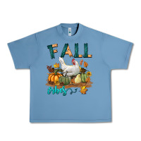 Pebble Blue Fall Vibes Chicken Urban Heavy Tee - LillyAllenDesigns