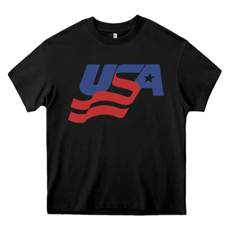 Usa Hockey Simple Heavy Core Tee by linhVisuals | Teevron