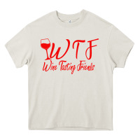 Cream wine tasting friends Heavy Core Tee - linhVisuals