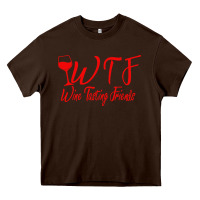 Chocolate Brown wine tasting friends Heavy Core Tee - linhVisuals