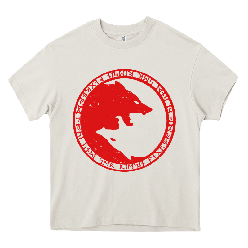 Fenrir Wolf Of Odin Heavy Core Tee by linhVisuals | Teevron