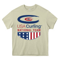 Mossy usa curling team Heavy Core Tee - linhVisuals