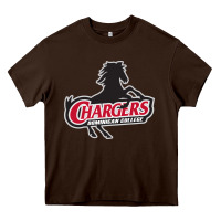 Chocolate Brown the dominican chargers Heavy Core Tee - linhVisuals