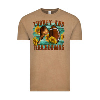 Vintage Coffee Turkey And Touchdowns Vintage Tee - LillyAllenDesigns