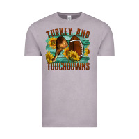 Vintage Zinc Turkey And Touchdowns Vintage Tee - LillyAllenDesigns