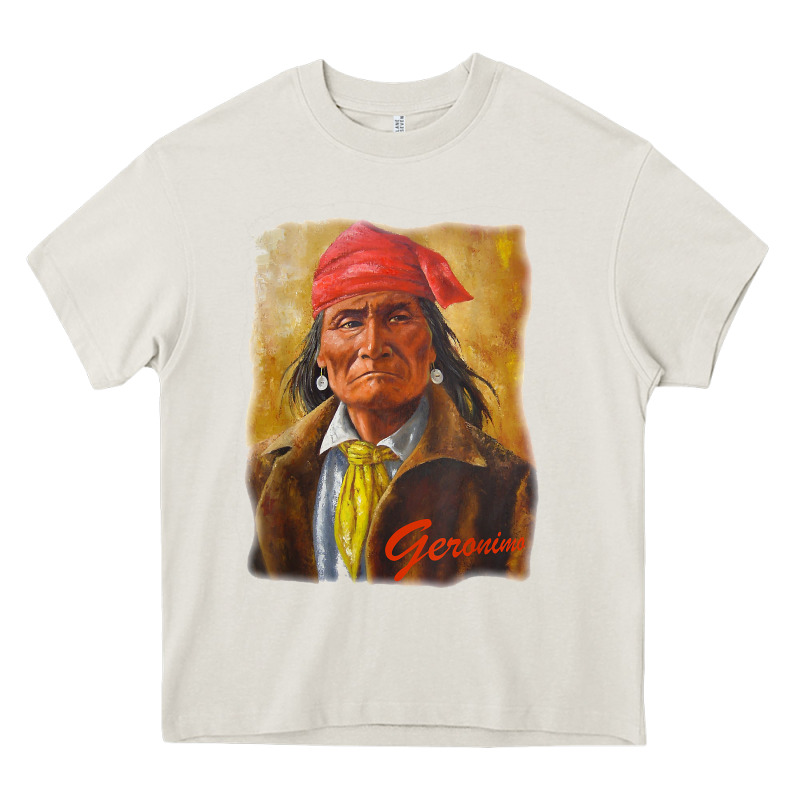 Geronimo Apache Warrior Native American T Shirt Heavy Core Tee by linhVisuals | Teevron