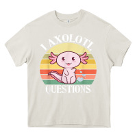 Cream i axolotl questions funny axolotl costume for axolotl lovers t shirt Heavy Core Tee - linhVisuals