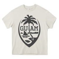 Cream guam seal guam flag usa guamanian chamorro gifts pullover hoodie Heavy Core Tee - linhVisuals