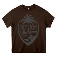 Chocolate Brown guam seal guam flag usa guamanian chamorro gifts pullover hoodie Heavy Core Tee - linhVisuals