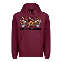 Burgundy football gnomes Premium Hoodie - BarkalooDesign