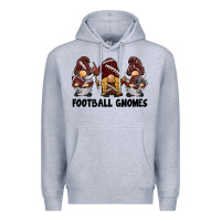 Heather Grey football gnomes Premium Hoodie - BarkalooDesign