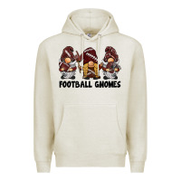Oatmeal Heather football gnomes Premium Hoodie - BarkalooDesign