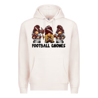 Pale Pink football gnomes Premium Hoodie - BarkalooDesign