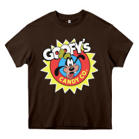 Chocolate Brown goofy's candy company Heavy Core Tee - linhVisuals