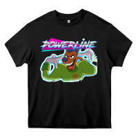 Black powerline Heavy Core Tee - linhVisuals