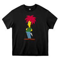 Black simpson Heavy Core Tee - linhVisuals
