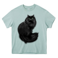 Arona black cat Heavy Core Tee - linhVisuals