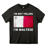 Asphalt i'm not yelling i'm maltese shirt  malta flag t shirt Heavy Core Tee - linhVisuals